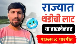 थंडीच्या लाटेनंतर राज्यात पाऊस आणि गारपीटीचा अंदाज – तोडकर हवामान अंदाज